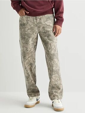 Arizona Jean Company Men's Olive Camouflage Straight Jeans Size 30x30